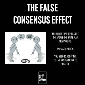 FALSE CONSENSUS EFFECT