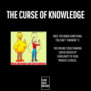 THE CURSE OF KNOWLEDGE